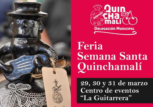 Afiche del evento "Feria de Semana Santa en Quinchamalí"