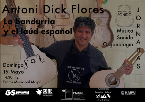 Afiche del evento "Jornadas MUSO - Antoni Dick Flores Izaguirre"