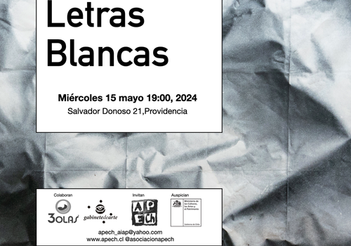 Afiche del evento ""Letras Blancas": l Tola Navarro"