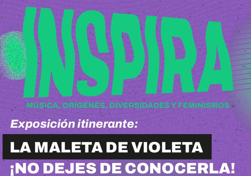 Afiche del evento "La Maleta de Violeta en Encuentro Inspira"