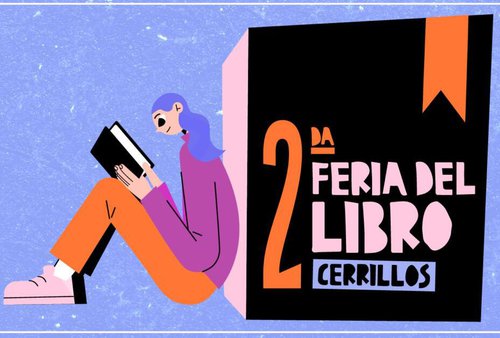 Afiche del evento "Segunda Feria del Libro de Cerrillos"