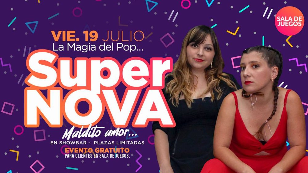 Afiche del evento "SUPERNOVA EN VIVO"