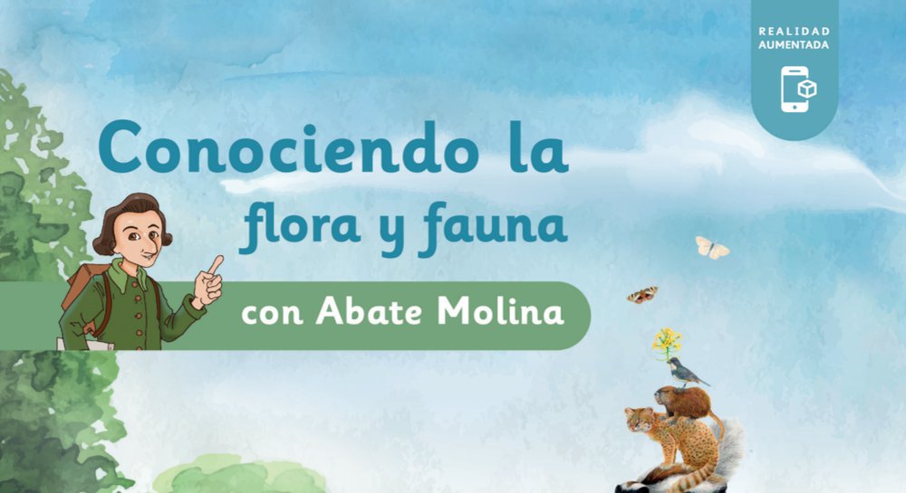 Afiche de "#AprendoEnCasa: Conociendo la flora y fauna de Chile con Abate Molina"