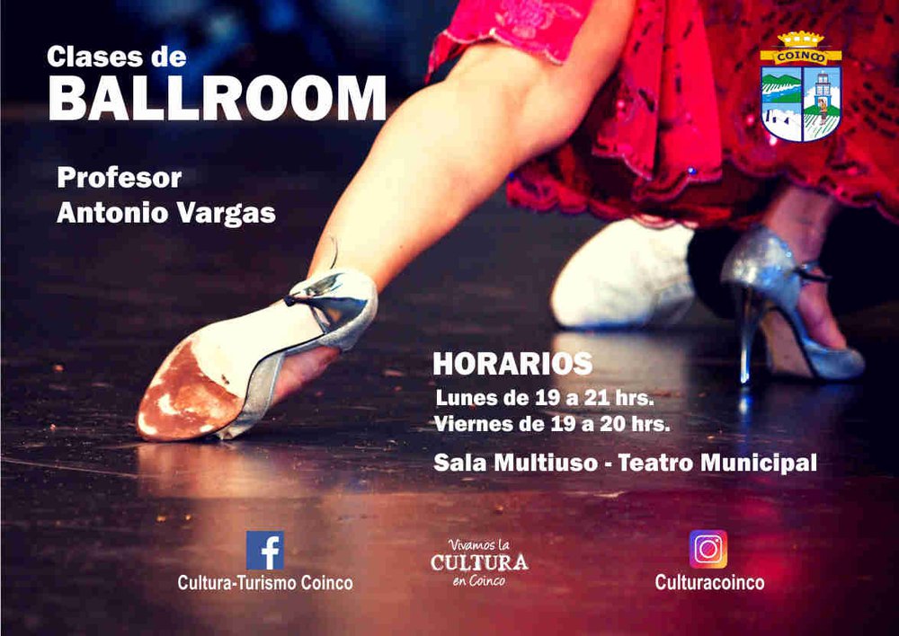 Afiche del evento "CLASES DE BALLROOM"