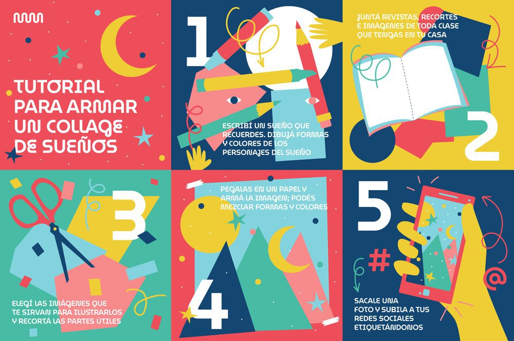 Afiche de "#AprendoEnCasa: Tutorial para crear un collage de sueños"