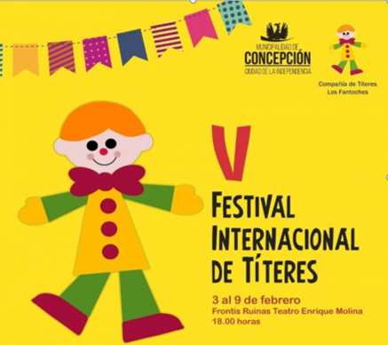 Afiche del evento "Festival Internacional de Títeres"