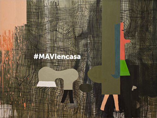 Afiche de "#MAVIenCasa: Aprende,  juega y descubre la colección digital del Museo de Artes Visuales"