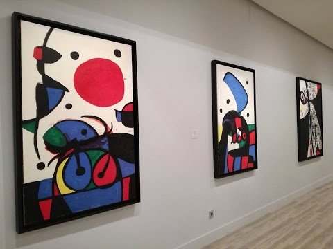 Afiche de "Un recorrido virtual por la obra del pintor Joan Miró"