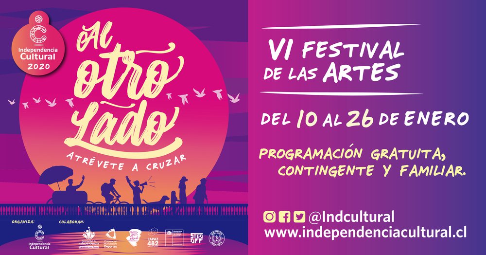 Afiche del evento "Festival de las Artes Al Otro Lado"