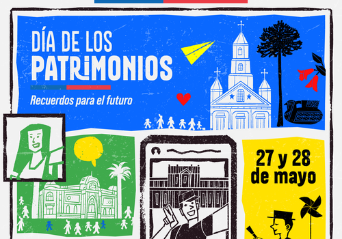 Afiche del evento "Día de los Patrimonios 2023: Recuerdos para el futuro"