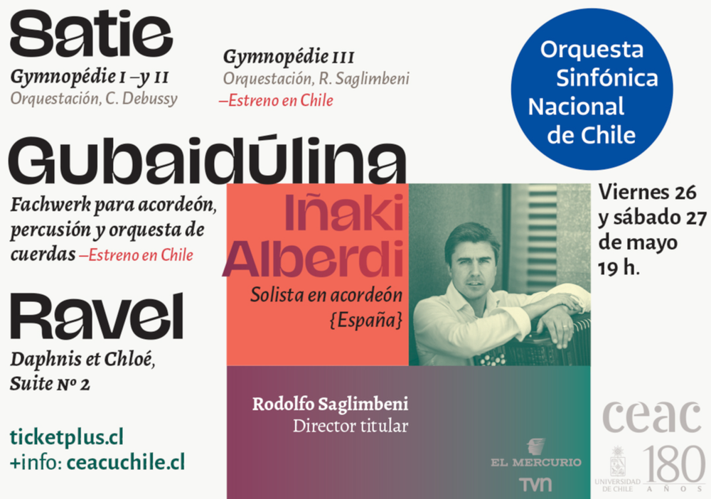 Afiche del evento "Concierto: "Sonidos de la modernidad""