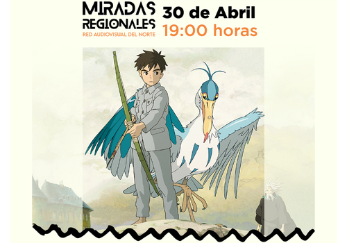 Afiche del evento "Miradas regionales: Exhibición "El Niño y la Garza" en Ovalle"