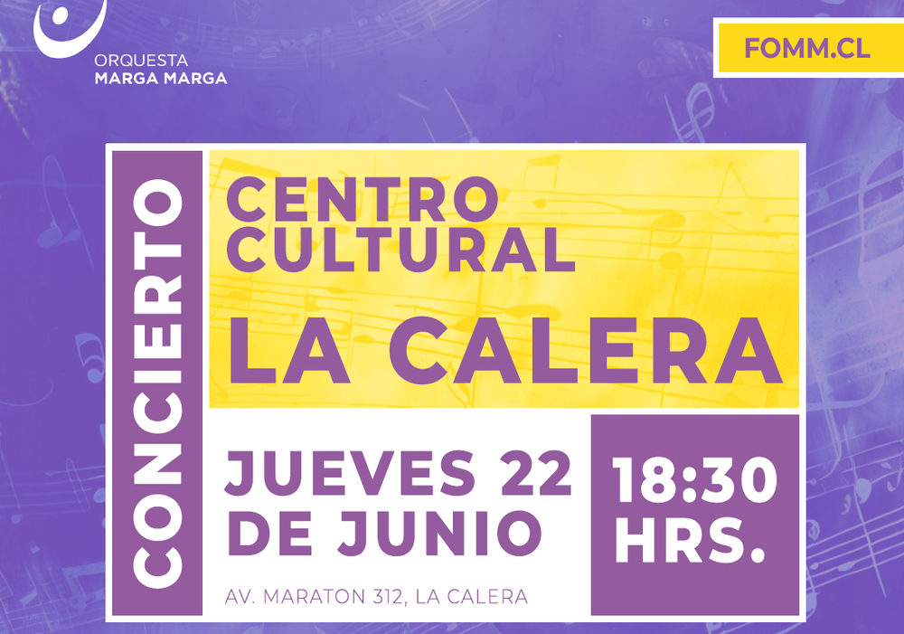 Afiche del evento "Concierto Centro Cultural La Calera"