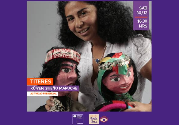 Afiche del evento "Obra de Títeres "Küiyen, sueño Mapuche""