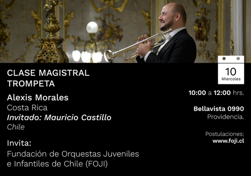 Afiche del evento "Clase Magistral de Trompeta"