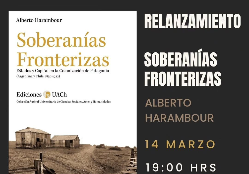 Afiche del evento "Presentación literaria  "Soberanías Fronterizas""