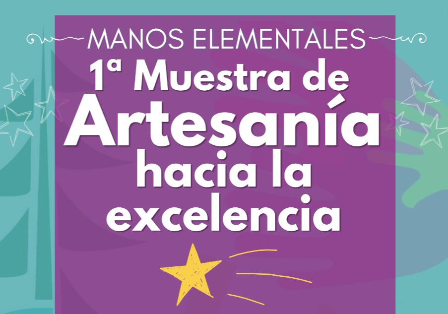 Afiche del evento "Primera Expo de Artesanía Manos Elementales de Concón"