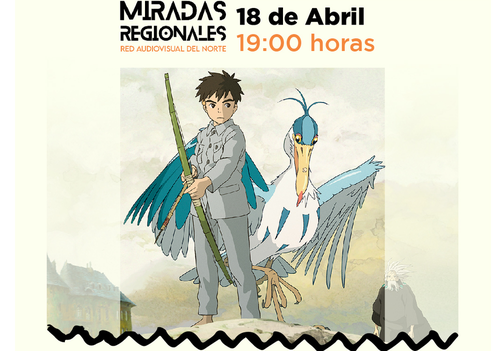 Afiche del evento "Miradas Regionales: Exhibición "El Niño y la Garza" en VICUÑA"