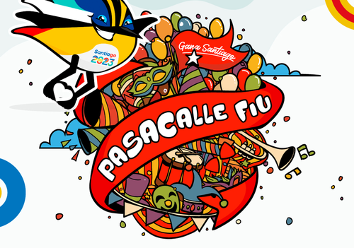 Afiche del evento "Pasacalles FIU - Peñalolén"