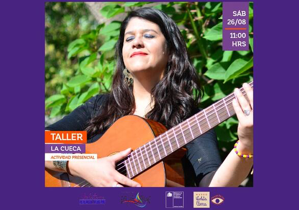 Afiche del evento "Taller "La Cueca" para mujeres y disidencias"