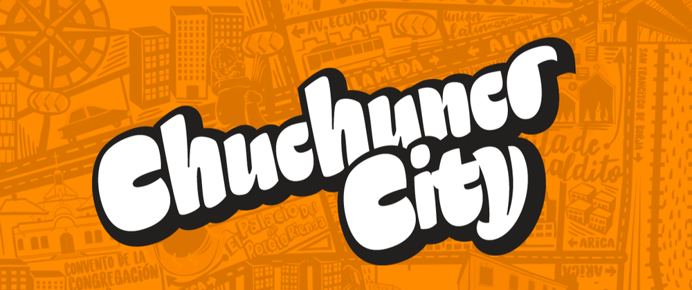 Afiche de "Descarga la app Chuchunco City, una guía social, espiritual y gastronómica de Estación Central"