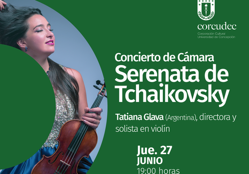 Afiche del evento "Concierto de Cámara Serenata de Tchaikovsky"