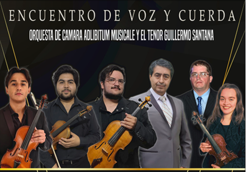Afiche del evento "Encuentro de Voz y Cuerda"