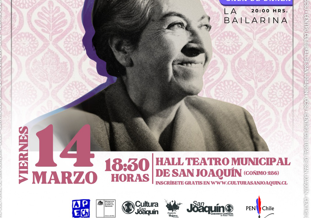 Afiche del evento "Las Huellas de Gabriela"