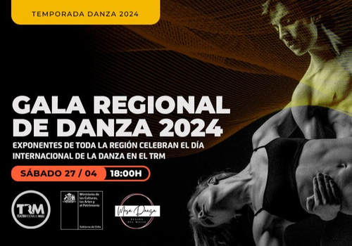 Afiche del evento "Gala de danza en el Teatro Regional del Maule"