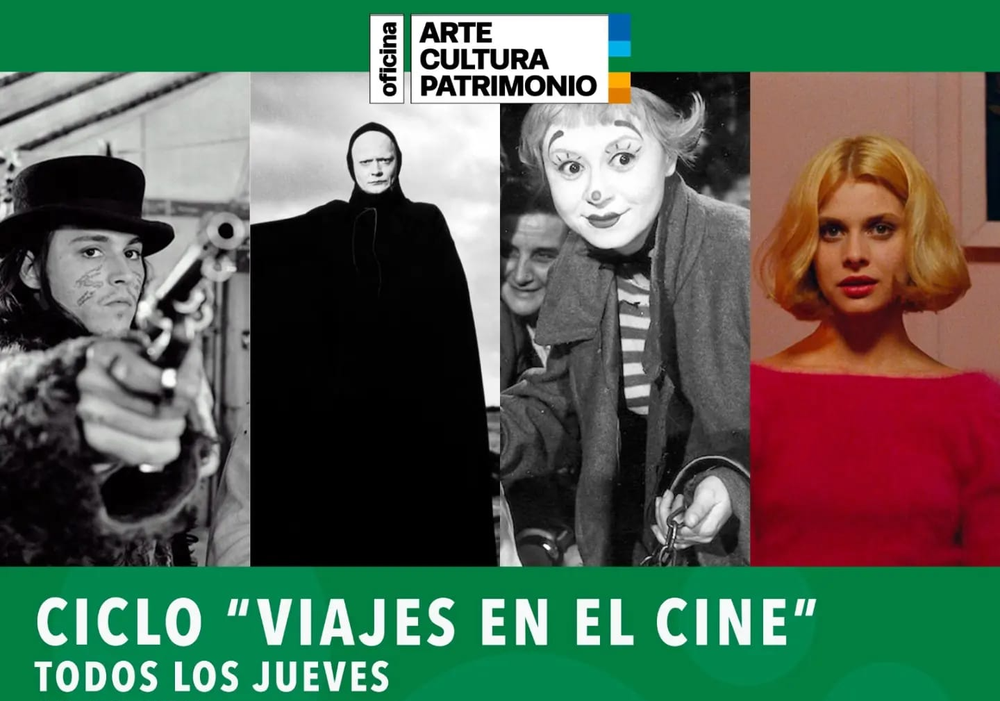 Afiche del evento "Ciclo "Viajes en el Cine""