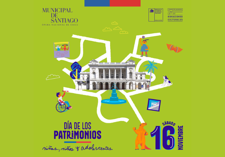 Afiche del evento "Actividad online: Día del Patrimonio de las niñas, niños y adolescentes - Teatro Municipal"