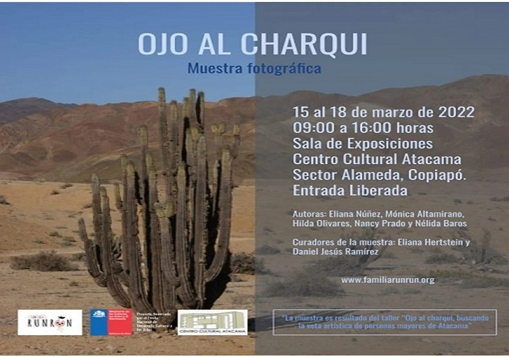 Afiche del evento "Muestra Fotográfica "Ojo al Charqui""