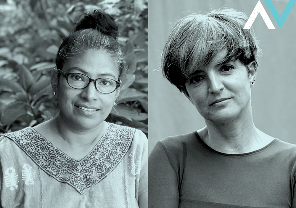Afiche del evento "María De La Paz Galindo y Ángeles Donoso. Conversatorios Mujeres en el Mes de la Fotografía 2022"