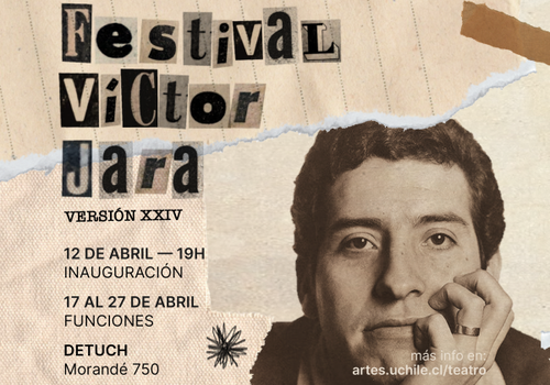 Afiche del evento "XXIV edición del Festival Teatral Víctor Jara"
