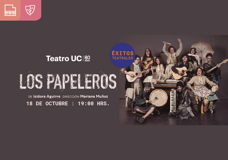 Afiche del evento "Los papeleros"