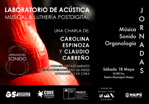 Afiche del evento "Jornadas MUSO - Luthería Postdigital"