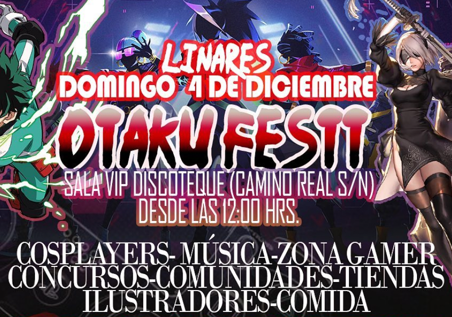 Afiche del evento "Otaku Festt Linares"