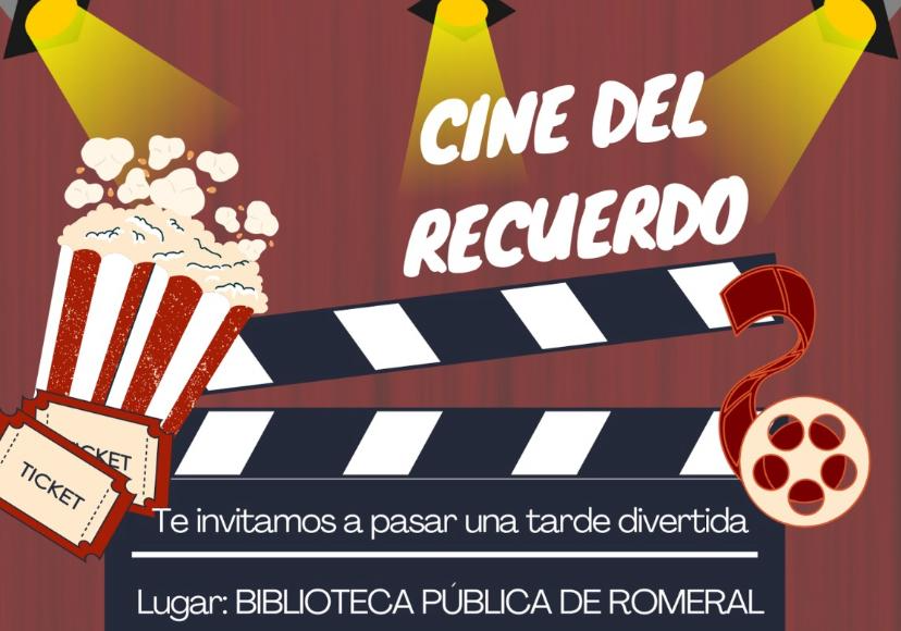 Afiche del evento "Cine del Recuerdo - Biblioverano"