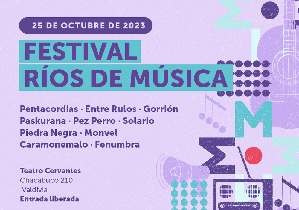 Afiche del evento "Festival Ríos de Música 2023"