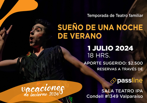 Afiche del evento "“Sueño de una noche de verano”  - Temporada de Teatro Familiar - Centro Cultural IPA"