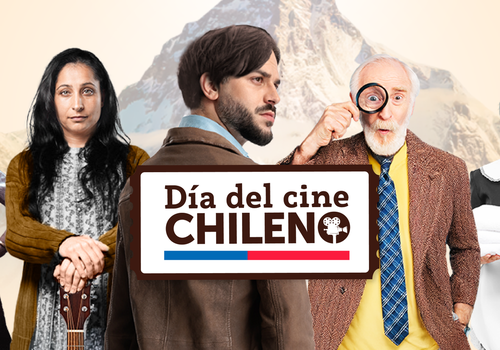 Afiche del evento "Día del cine chileno en Arica"