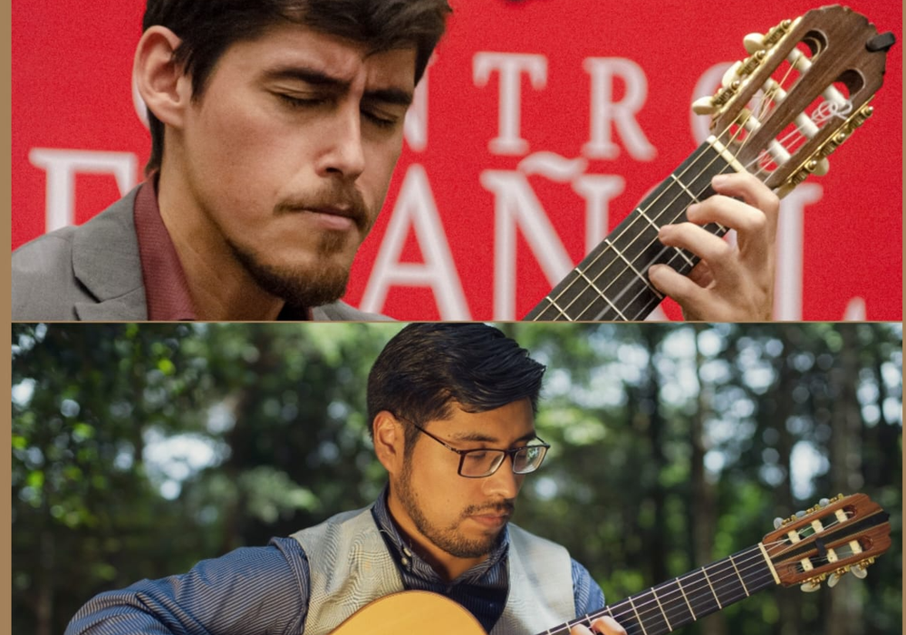 Afiche del evento "Guitarras del sur: Iván Conde y Álex Panes ofrecen concierto gratuito en Concepción"