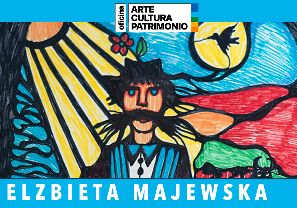 Afiche del evento "Exposición "Desde Polonia Hasta el Litoral de las Artes: 35 años de arte en Chile" de Elzbieta Majewska"