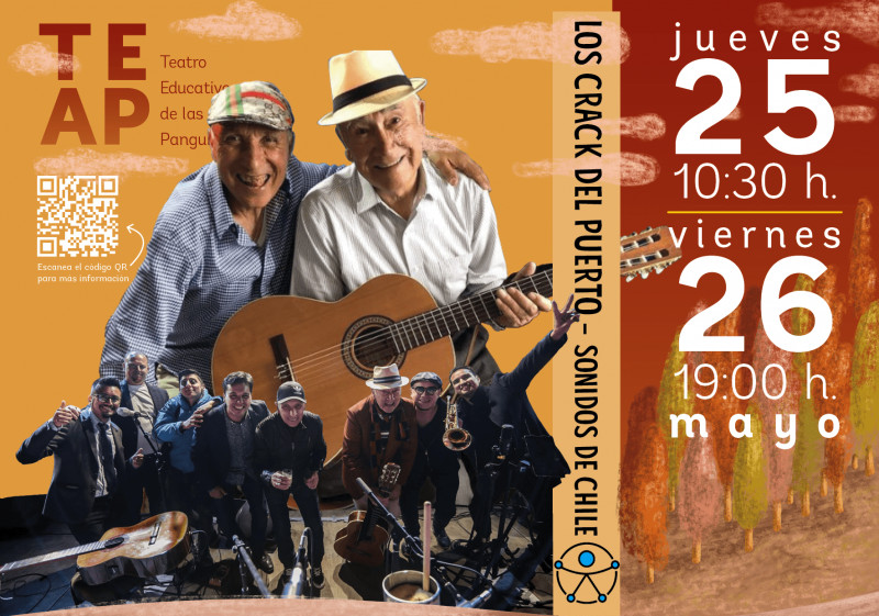 Afiche del evento "Los Crack del Puerto - Sonido de Chile"