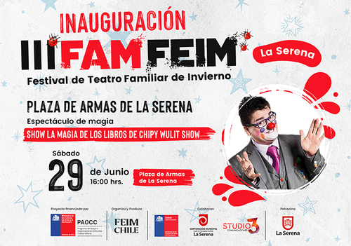 Afiche del evento "Inauguración III FAM FEIM"