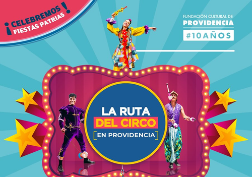 Afiche del evento "La ruta del circo en Providencia"