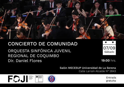 Afiche del evento "Concierto de Comunidad - Coquimbo"