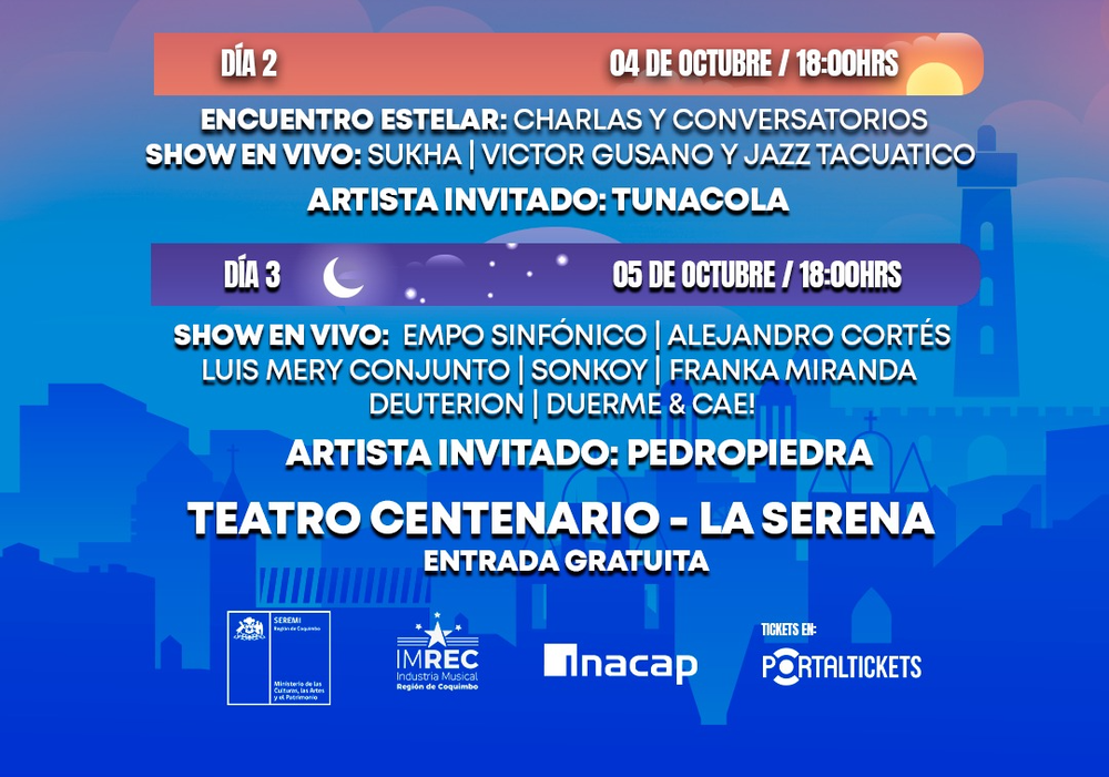 Afiche del evento "Festival Astromúsica"