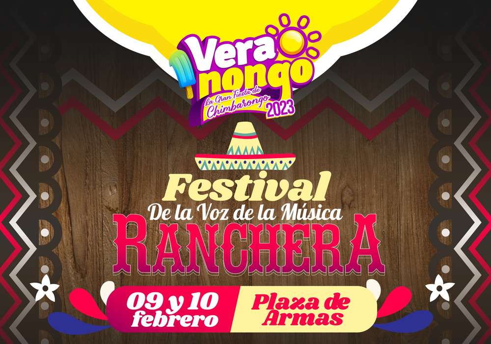 Afiche del evento "Festival de la voz de la música ranchera"