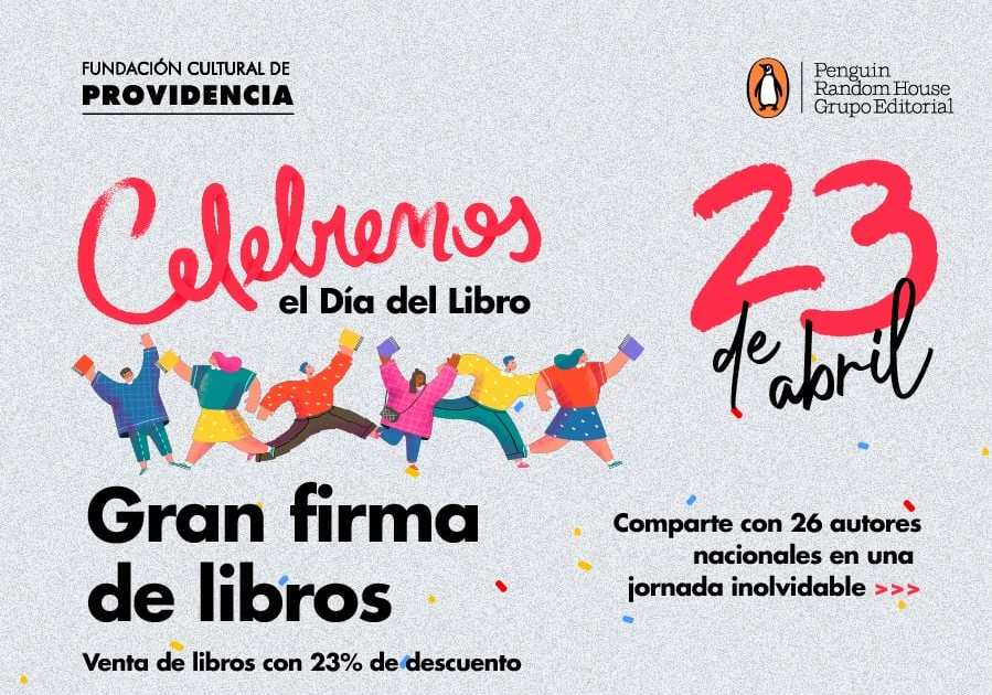 Afiche del evento "Gran firma de libros"